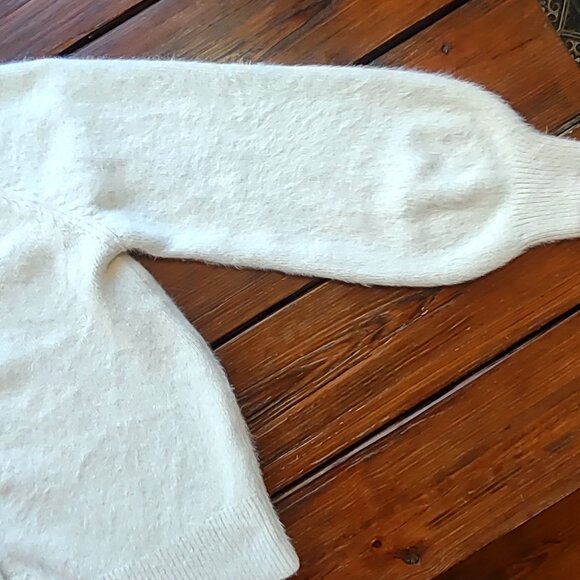 Princess Polly 'Oh So Soft Wool Cardigan V-Neck Boho Balloon Sleeves XS/Small - Picture 9 of 10